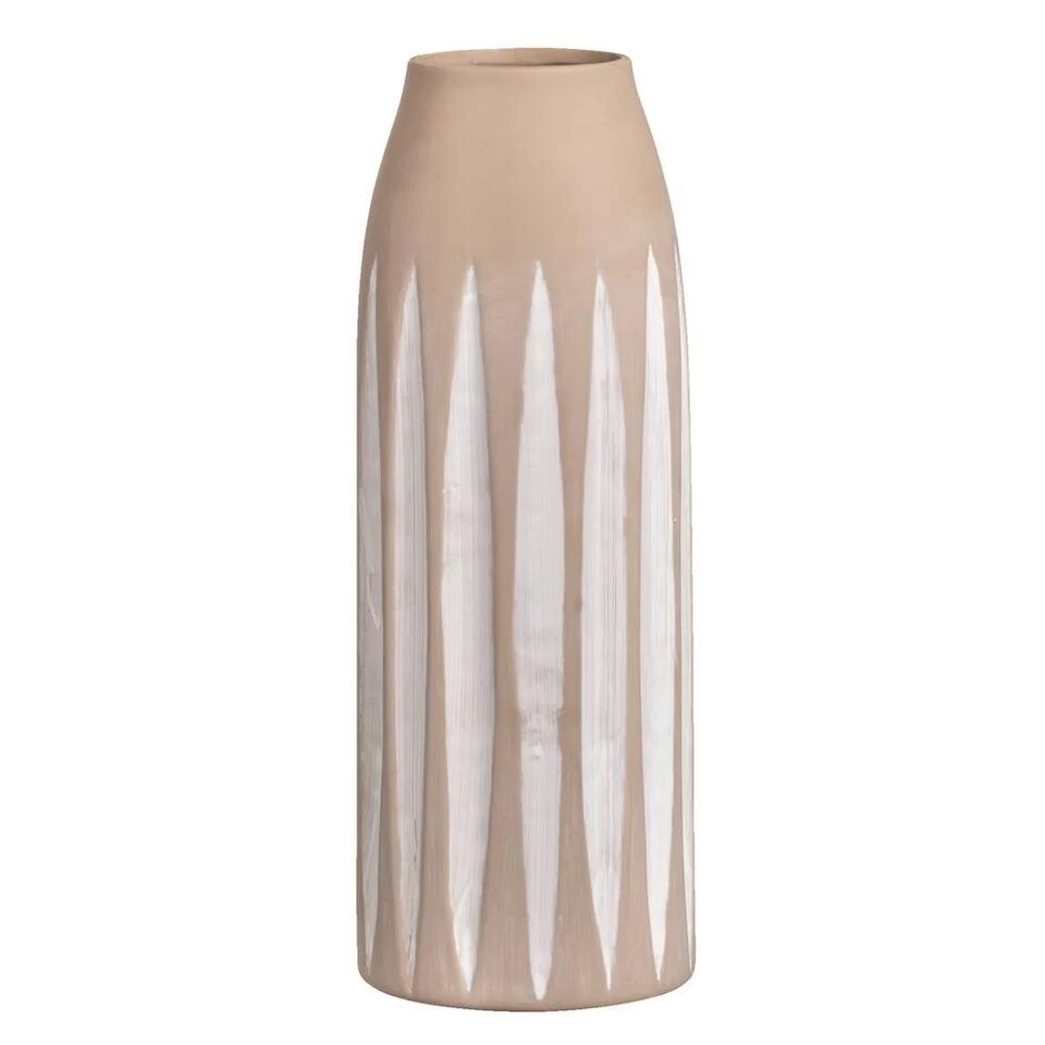 Vaas Crystal - Offwhite - Keramiek - 35xø13 Cm 1 Vaas Crystal - Offwhite - Keramiek - 35xø13 Cm