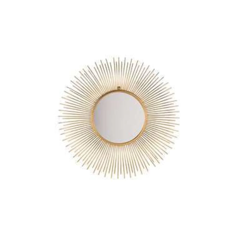 Beliani Wandspiegel CILLY - Goud Metaal 4 Beliani Wandspiegel CILLY - Goud Metaal - Afbeelding 4