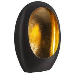 Windlicht Brugge - Zwart - 38x27x16 Cm