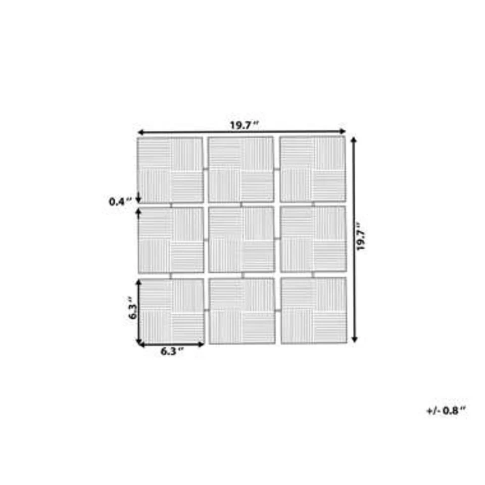 Beliani Wanddecoratie TITANIUM - Zwart Metaal 2 Beliani Wanddecoratie TITANIUM - Zwart Metaal - Afbeelding 2