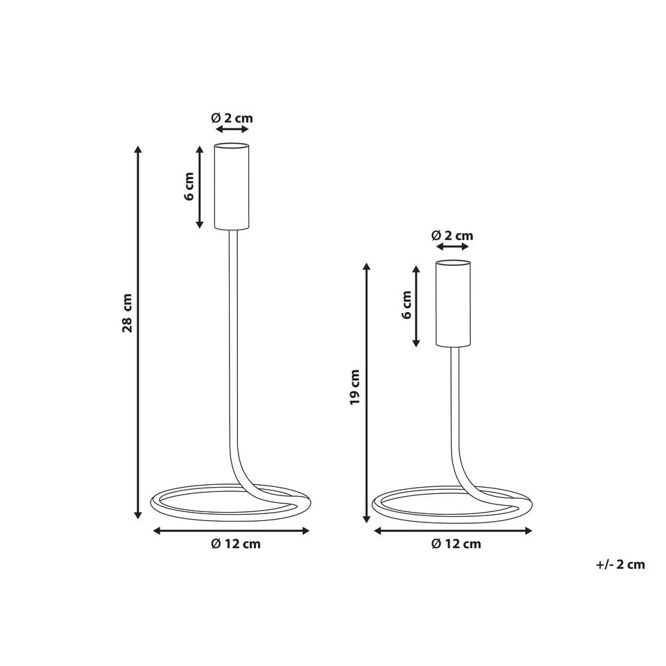 Beliani Kandelaar BUNYU - Goud Ijzer 3 Beliani Kandelaar BUNYU - Goud Ijzer - Afbeelding 3