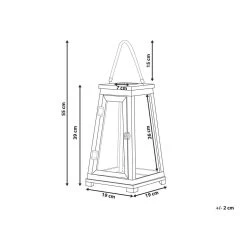Beliani Windlichtzuilen PULAU - Bruin Dennenhout -Home Decoration Store 75aab59d7f004235afffab6d5e857dea