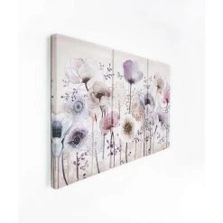 Art For The Home - Canvas Set Van 3 - Klaprozen - 3x 30x60 Cm -Home Decoration Store 81002983 0101