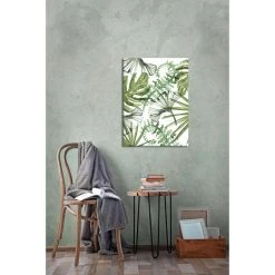 Wohnidee Canvas Tropische Bladeren - Groen - 50x70 Cm -Home Decoration Store 81028264 0101