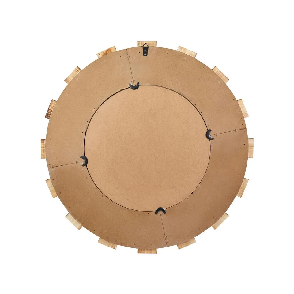 Beliani Decoratieve Spiegel ECATEPEC - Lichte Houtkleur Mdf, Glas 3 Beliani Decoratieve Spiegel ECATEPEC - Lichte Houtkleur Mdf, Glas - Afbeelding 3