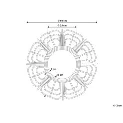 Beliani Wandspiegel PASAKU - Beige Rotan 6 Beliani Wandspiegel PASAKU - Beige Rotan -Home Decoration Store 85e05b3bb7d44f1b87bf7fb44309ca93 1