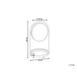 Beliani Make-up Spiegel INDRE - Goud Ijzer, Glas -Home Decoration Store 8871fe84478d4e0e960d0fff8e5dffd8