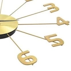 VidaXL Wandklok 50 Cm Metaal Goudkleurig -Home Decoration Store 8a1c266dd0584ad59a6c926528a7d67f