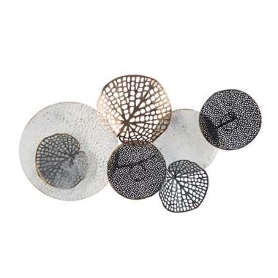 Beliani Wanddecoratie RHODIUM - Zwart Metaal 3 Beliani Wanddecoratie RHODIUM - Zwart Metaal - Afbeelding 3