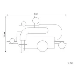 Beliani Wanddecoratie LUTETIUM - Zwart Ijzer -Home Decoration Store 8e7dfe89dce5473bb731df9055fc46b7