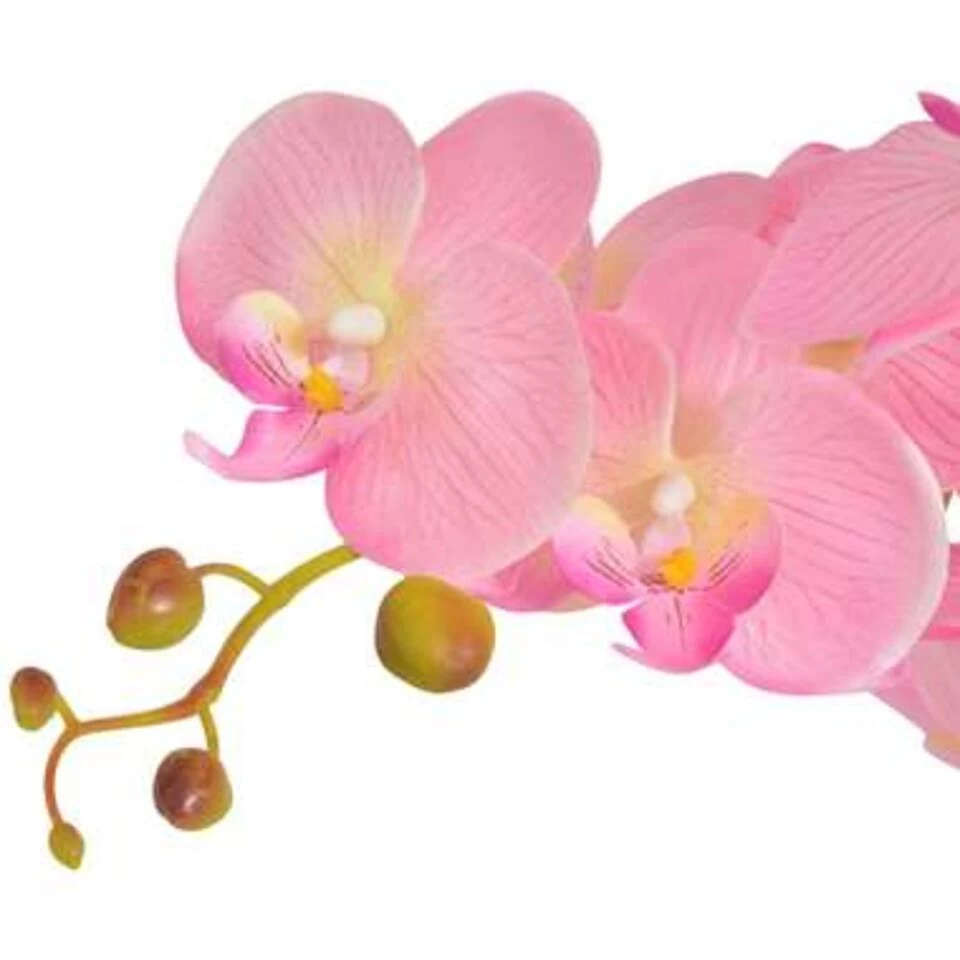 VidaXL Kunst Orchidee Plant Met Pot 65 Cm Roze 2 VidaXL Kunst Orchidee Plant Met Pot 65 Cm Roze - Afbeelding 2