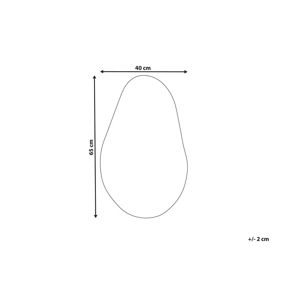 Beliani Wandspiegel AUBAGNE - Zilver Glas 3 Beliani Wandspiegel AUBAGNE - Zilver Glas - Afbeelding 3