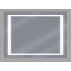 Beliani Badkamerspiegel EYRE - Zilver Synthetisch Materiaal -Home Decoration Store 9566ab0072f0424a8956f2d9b2067070