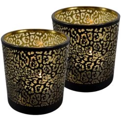 Mars & More Waxinelichthouder - Zwart - Glas - Jaguar Print - 18vcm 7 Mars & More Waxinelichthouder - Zwart - Glas - Jaguar Print - 18vcm -Home Decoration Store 963e646cf05c48e8b23b5a716f03a9ff