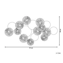 Beliani Wanddecoratie OSMIUM - Goud Metaal -Home Decoration Store 9a9f8f11da6549f1bb2210dcbaf528a3