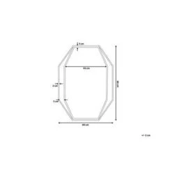 Beliani Wandspiegel NIRE - Grijs Staal 7 Beliani Wandspiegel NIRE - Grijs Staal -Home Decoration Store 9ddf0a9c8006484294d2a160625a5811