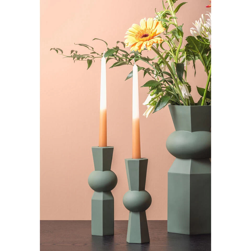 PRESENT TIME Kandelaar Geo Count - Jungle Groen - Ø6cm 2 PRESENT TIME Kandelaar Geo Count - Jungle Groen - Ø6cm - Afbeelding 2