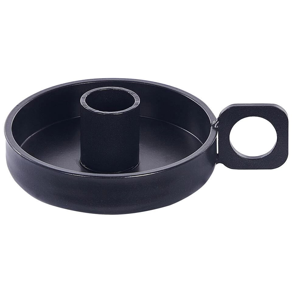 Beliani Kandelaar CHORIO - Zwart Ijzer 4 Beliani Kandelaar CHORIO - Zwart Ijzer - Afbeelding 4