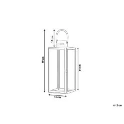 Beliani Windlichtzuilen CYPRUS - Zwart Rvs -Home Decoration Store aec212ae793d42cea27213bd37d6b85c