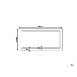 Beliani Badkamerspiegel BENOUVILLE - Zilver Glas -Home Decoration Store b4cc242bc8b94e4e8a726b17c4419936