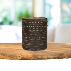 Countryfield Theelichthouder/kaarsenhouder - Zwart/brons - H10 Cm -Home Decoration Store b6015fbb92544d51a5fa0f14ede03df1