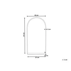 Beliani Wandspiegel DOMME - Zilver Glas 6 Beliani Wandspiegel DOMME - Zilver Glas -Home Decoration Store b6ec806faa1f4ab6aa84a076d1762872