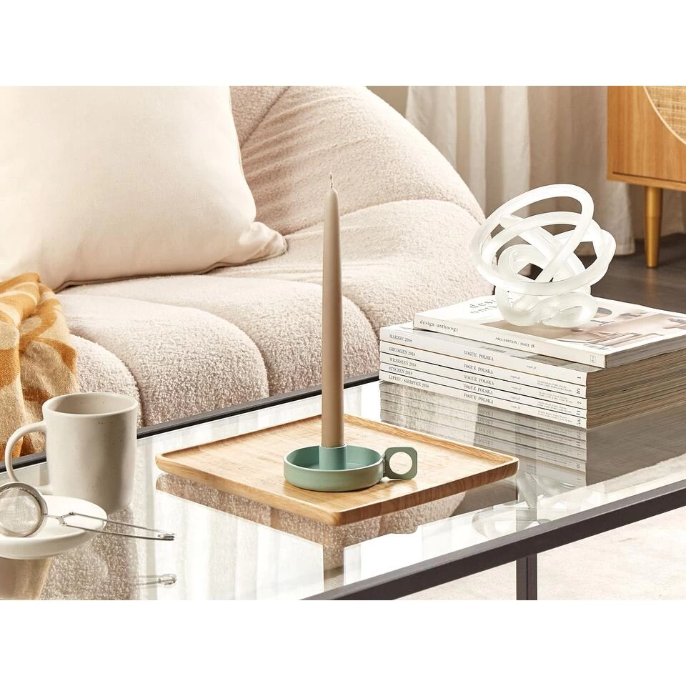 Beliani Kandelaar CHORIO - Groen Ijzer 2 Beliani Kandelaar CHORIO - Groen Ijzer - Afbeelding 2