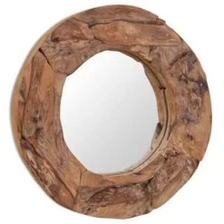 VidaXL Decoratieve Spiegel Rond 60 Cm Teakhout -Home Decoration Store b8b2b0459ecc4f03bc0d116bc7f2942b