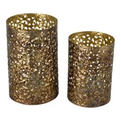 Lesli Living Waxinelichthouder - Vintage Look - Goudkleurig - 21 Cm -Home Decoration Store c2a330a9e2ab4e49a82b525b195d39e0