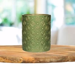 Countryfield Theelichthouder/kaarsenhouder - Olijfgroen/goud - H10 Cm 5 Countryfield Theelichthouder/kaarsenhouder - Olijfgroen/goud - H10 Cm -Home Decoration Store c6243289567e4d79966f64c6d095a9a0