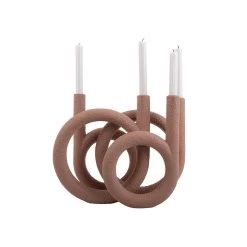 PRESENT TIME Kandelaar Rings - Terracotta Oranje - 38x14,5x30 Cm -Home Decoration Store c78d3413cc2a4bcf8550f2ef1c531961