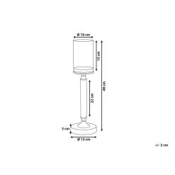 Beliani Kandelaar ABBEVILLE - Goud Glas, Metaal -Home Decoration Store d46443afafc64214a62316f5a1237637