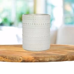 Countryfield Theelichthouder/kaarsenhouder - Parel Wit/zilver - H8 Cm -Home Decoration Store d4797128dc4e4a64a1a66773ef9326d4