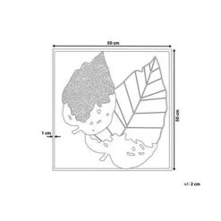 Beliani Wanddecoratie RHENIUM - Multicolor Metaal -Home Decoration Store d7dda6cc82b14212a83e111aed7a71fc