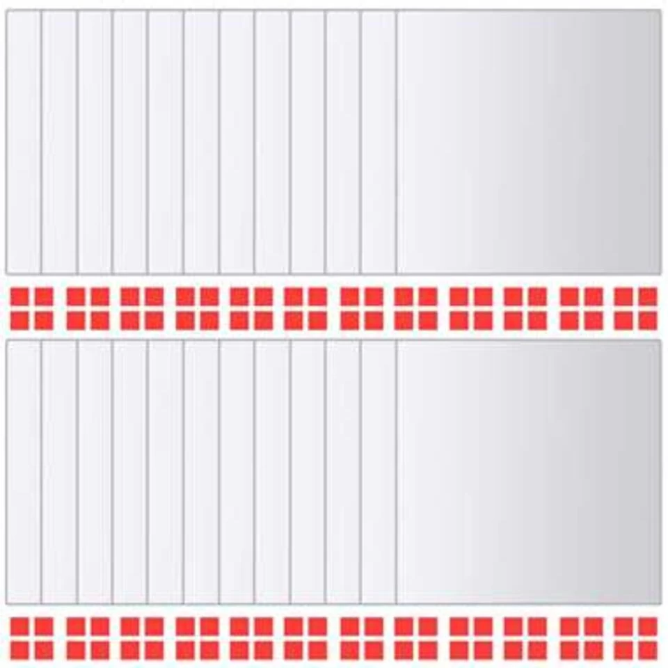 VidaXL 24 St Spiegeltegels Vierkant Glas 2 VidaXL 24 St Spiegeltegels Vierkant Glas - Afbeelding 2