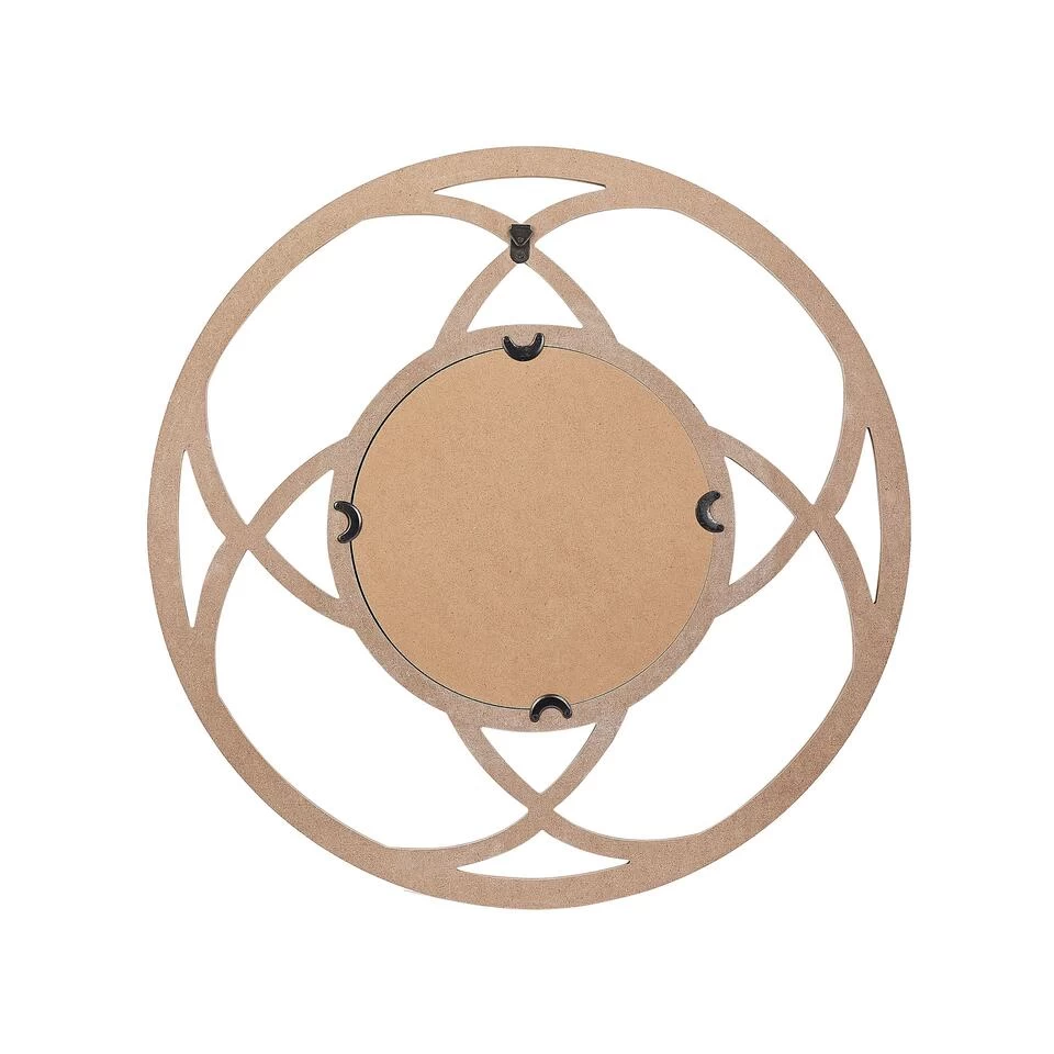 Beliani Decoratieve Spiegel IZTAPALAPA - Lichte Houtkleur Mdf, Glas 3 Beliani Decoratieve Spiegel IZTAPALAPA - Lichte Houtkleur Mdf, Glas - Afbeelding 3