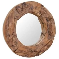 VidaXL Decoratieve Spiegel Rond 60 Cm Teakhout -Home Decoration Store da9f59148d2a4d51b6a6452701d81813