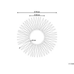 Beliani Wandspiegel SAUMUR - Goud Ijzer, Glas 6 Beliani Wandspiegel SAUMUR - Goud Ijzer, Glas -Home Decoration Store db8f44a2b9174a50aab8706ea333abe6