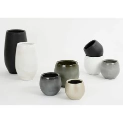 Mica Decorations Vaas - Keramiek - Creme Wit - 26 X 40 Cm -Home Decoration Store dd0489dd434244f6baef3325882a81c0