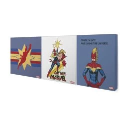 Disney - Canvas Set Van 3 - Marvel Comics - Captain Marvel - 3x -Home Decoration Store decb945b765e44ec9331405c262dfdac
