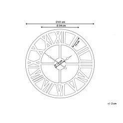 Beliani Wandklok NOTTWIL - Goud Ijzer -Home Decoration Store e1f3cbd92127406fbb0d0a5c4386befb