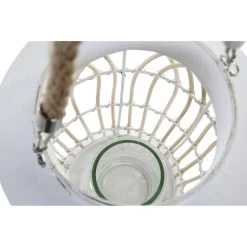 Items Lantaarn - Kaarshouder - Rotan Met Glas - Wit - 29 Cm -Home Decoration Store e2d95dd1ced34861aa8517b6ed788d9f