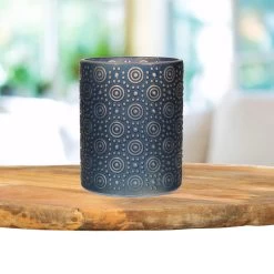 Countryfield Theelichthouder/kaarsenhouder - Nachtblauw/goud - H12 Cm -Home Decoration Store e5d071a15df44782862d9a2a08331bdf