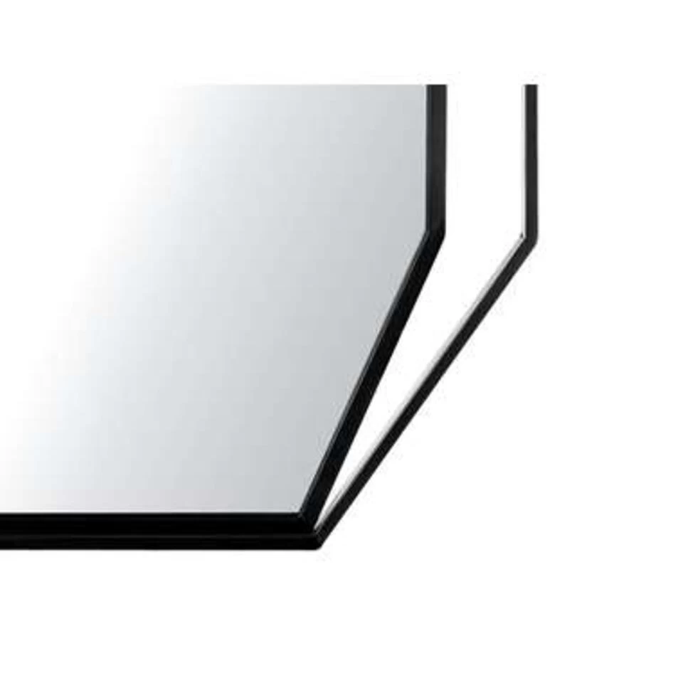 Beliani Wandspiegel NIRE - Grijs Staal 2 Beliani Wandspiegel NIRE - Grijs Staal - Afbeelding 2