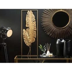 Beliani Wanddecoratie PALLADIUM - Goud Metaal -Home Decoration Store ed152554a9c54e6ea0fe6c8359f58c63
