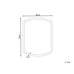Beliani Badkamerspiegel BEZIERS - Zilver Glas -Home Decoration Store ed2fb1fb9e9e47eb80f2643b7f8b046a