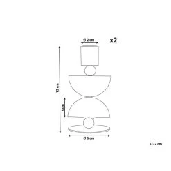 Beliani Kandelaar DAPHINI - Geel Ijzer -Home Decoration Store f845d7f94a944b259d3bdf841cbddcb8