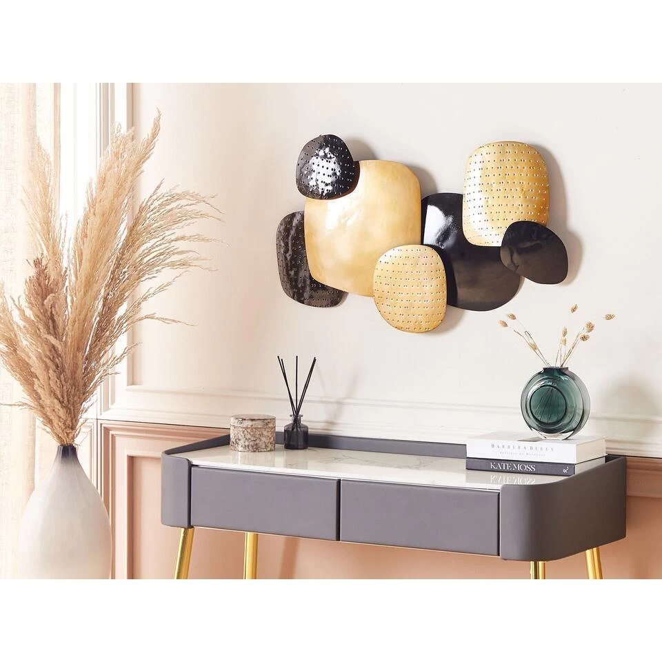 Beliani Wanddecoratie HAFNIUM - Zwart Ijzer 2 Beliani Wanddecoratie HAFNIUM - Zwart Ijzer - Afbeelding 2