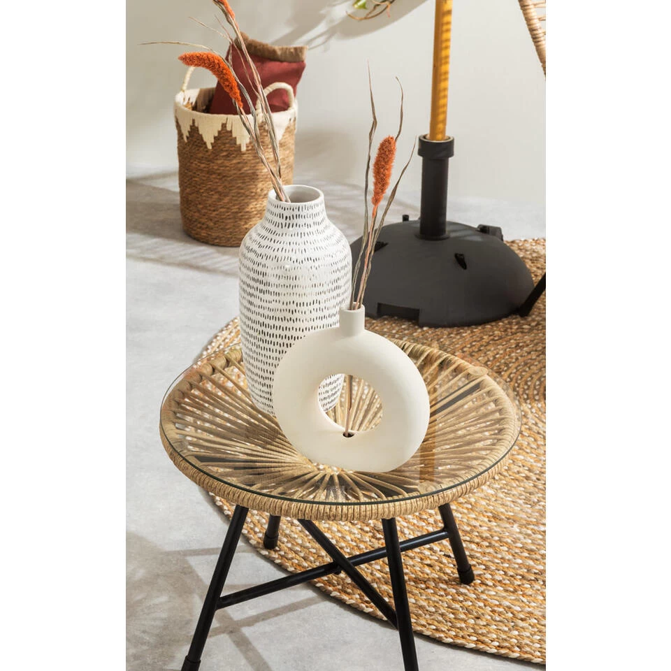 Vaas Neva - Off-white - Keramiek - 30xø15 Cm 2 Vaas Neva - Off-white - Keramiek - 30xø15 Cm - Afbeelding 2