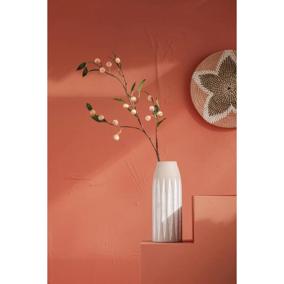 Vaas Crystal - Offwhite - Keramiek - 35xø13 Cm 4 Vaas Crystal - Offwhite - Keramiek - 35xø13 Cm - Afbeelding 4